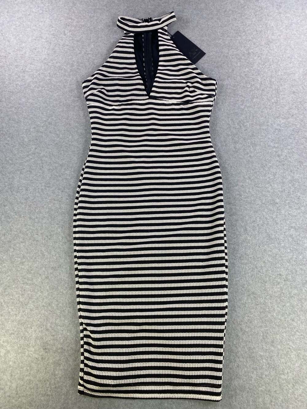 Striped Bodycon Midi Dress – AX Paris